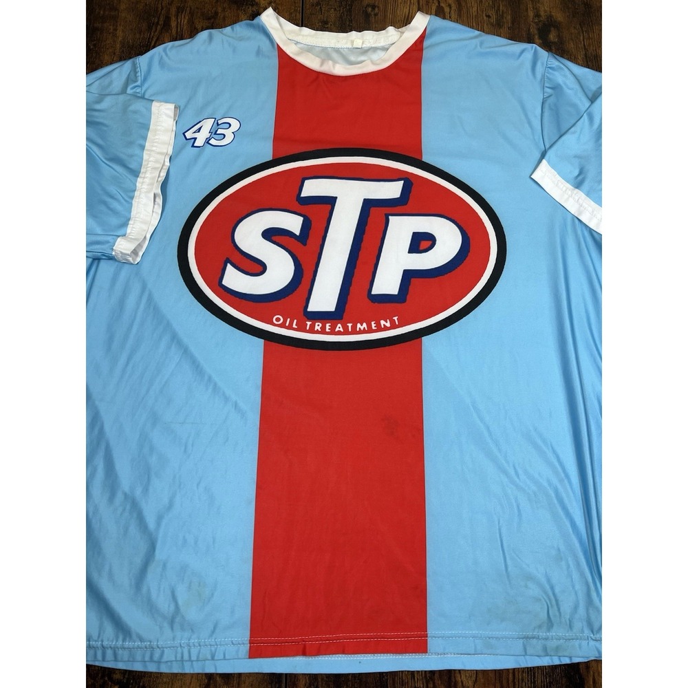STP Racing Team Men's Blue Size 2XL XXL Double Sided Moisture Wicking